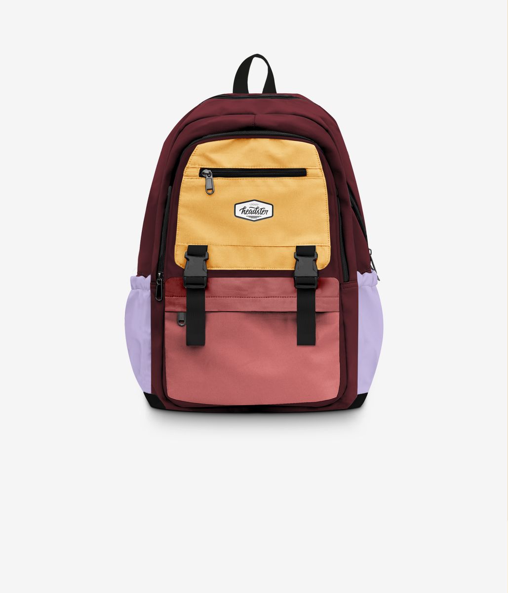 HEADSTER | COLOURBLOCK BACKPACK | Berry Pop