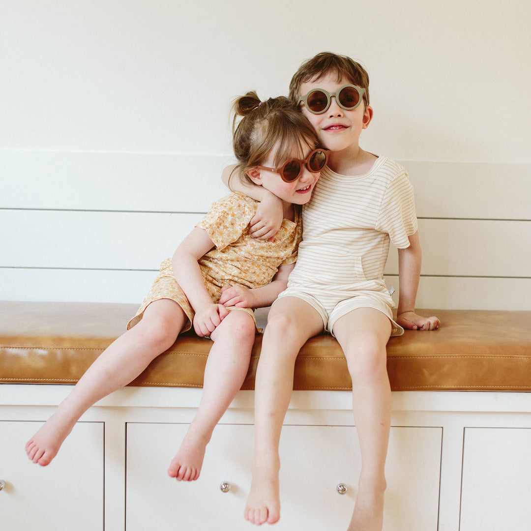 All Day Biker Set - Dune Stripe