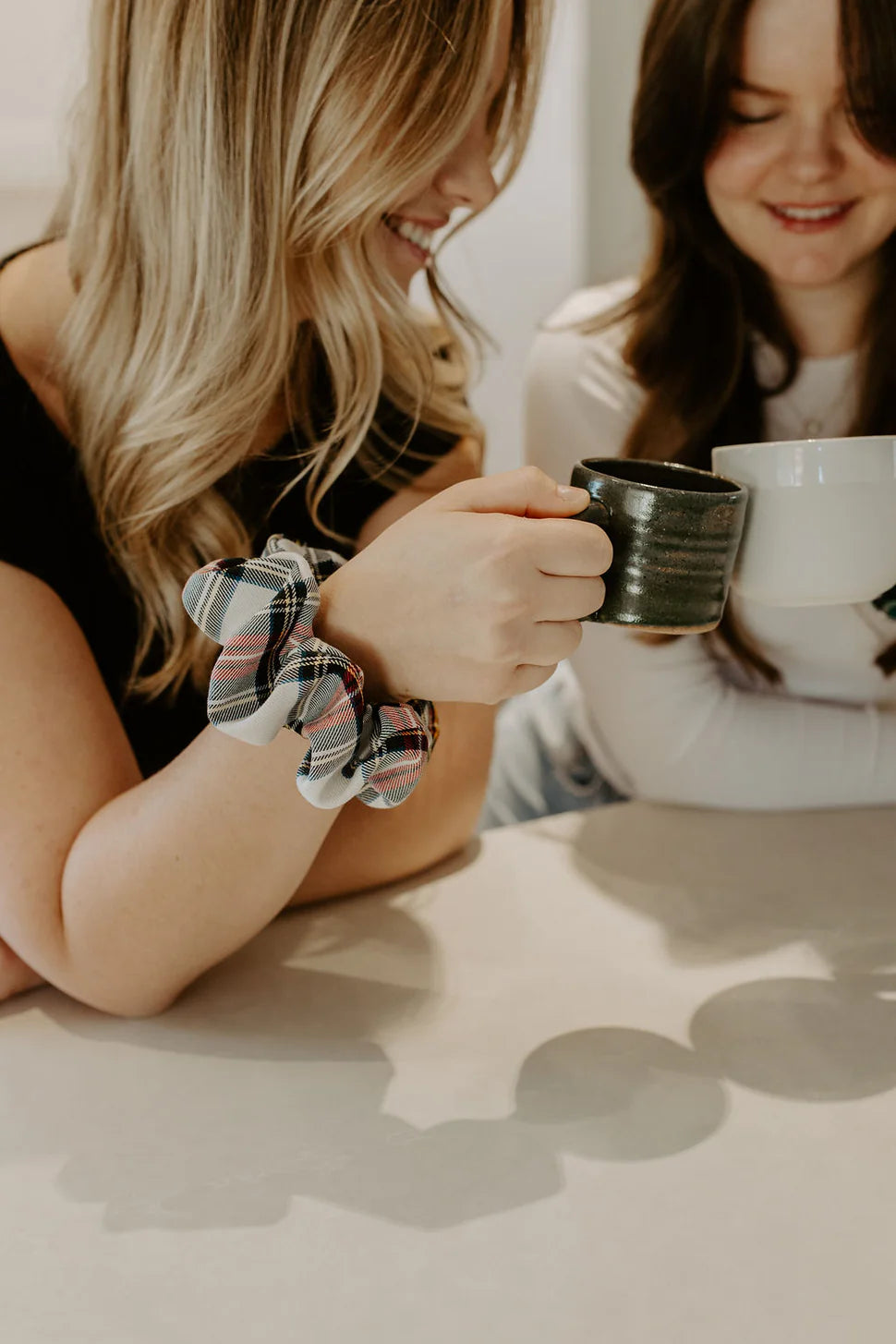 Original Scrunchie | White Tartan