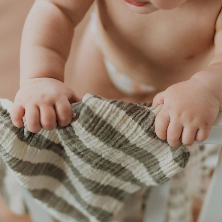 Sailor Muslin Baby Blanket | Moss