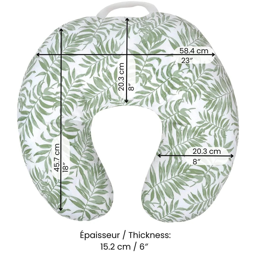 Perlimpinpin Bamboo Nursing Pillow | tropical green