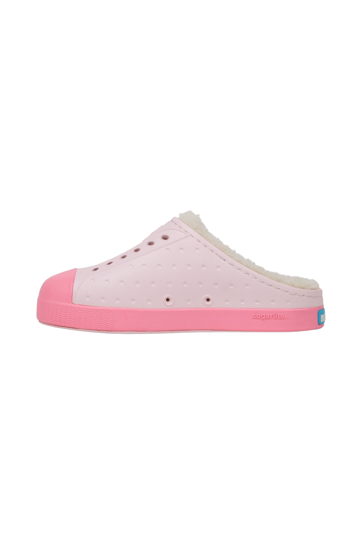NATIVE SHOES | JEFFERSON COZY BIG KID | milk pink \ parachute pink