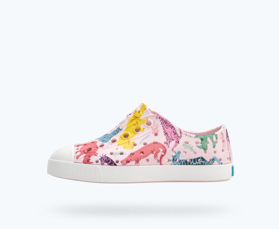 Native Shoes Jefferson - Sugarlite Print Shell White/Milk Pink/Safari Friends