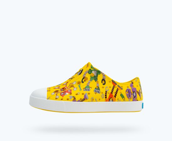 Native Shoes Jefferson - Sugarlite Print Crayon Yellow/Shell White/Robots