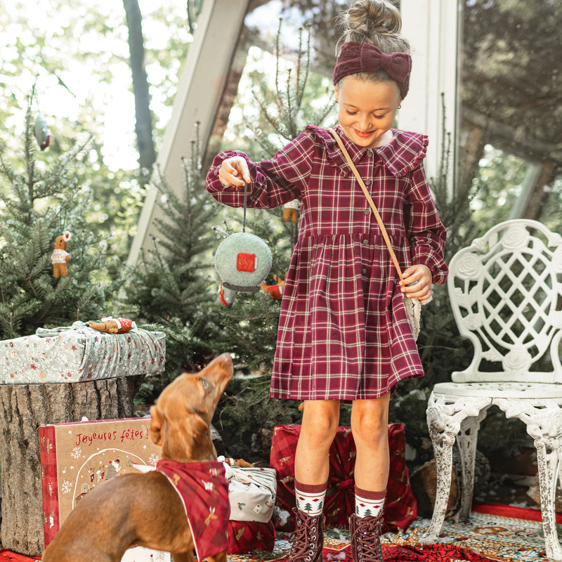 Brushed Flannel Plaid Dress