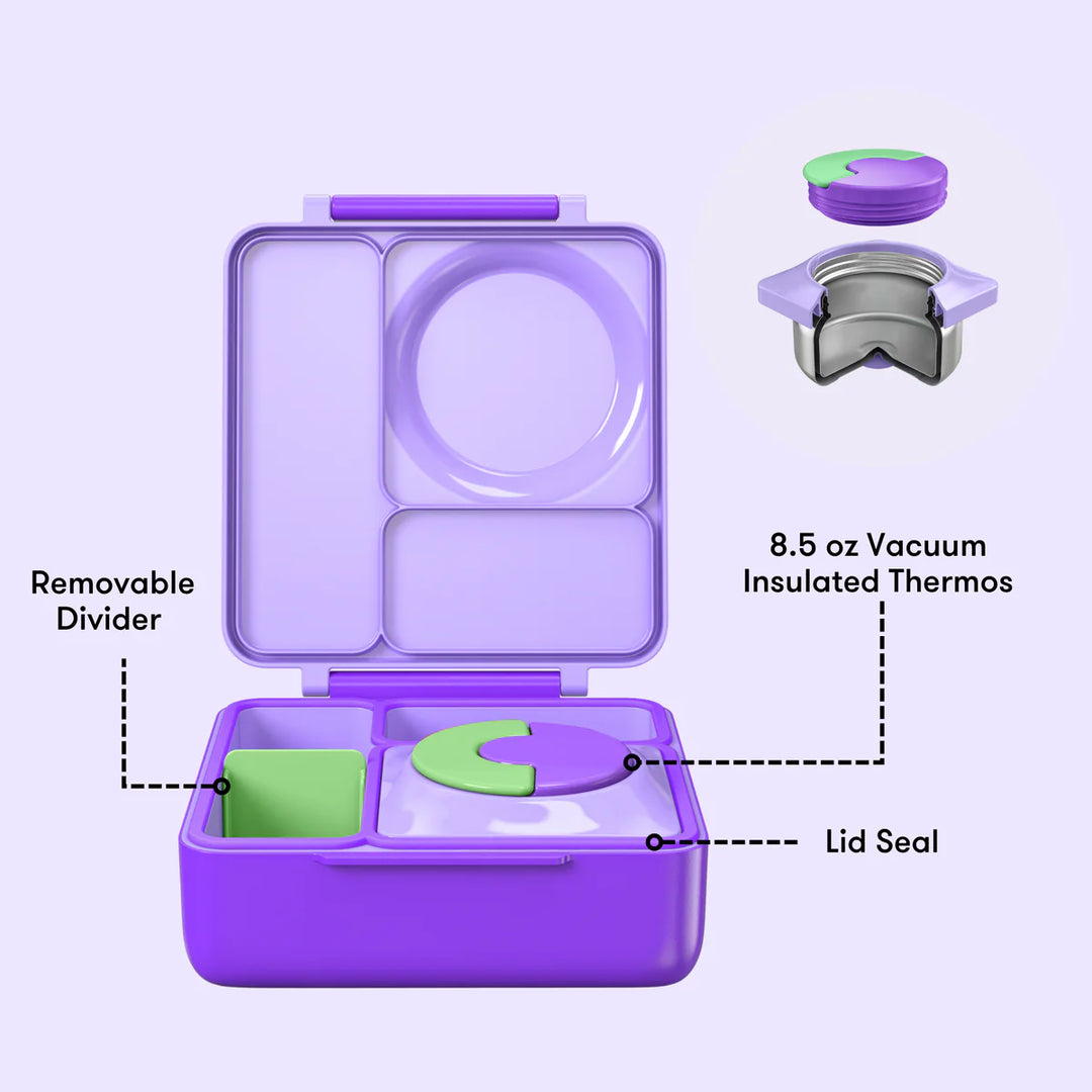 OmieBox  | Insulated Bento Lunch Box | Lilac Purple