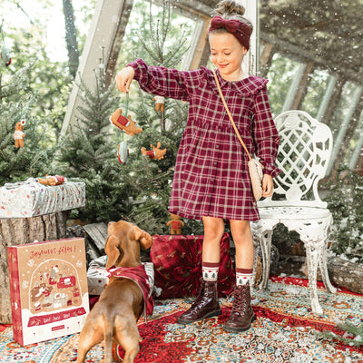 Brushed Flannel Plaid Dress