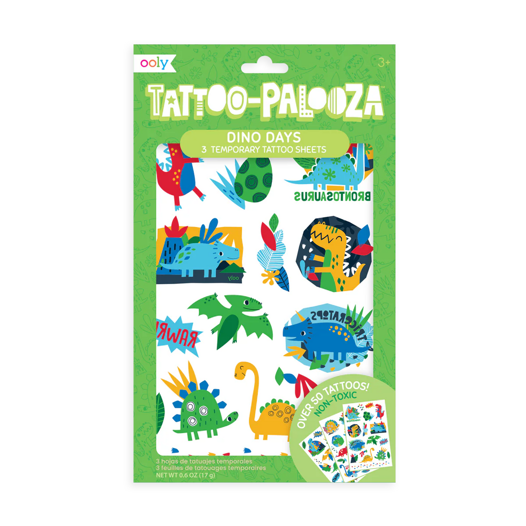 Non-Toxic Temporary Tattoos - Dino Days