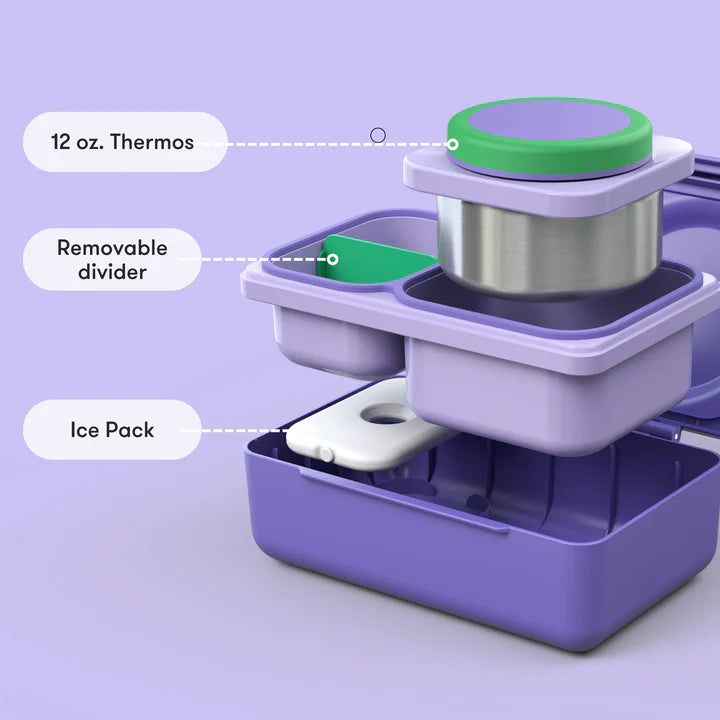 OmieBox UP | Insulated Bento Lunch Box | Galaxy Purple