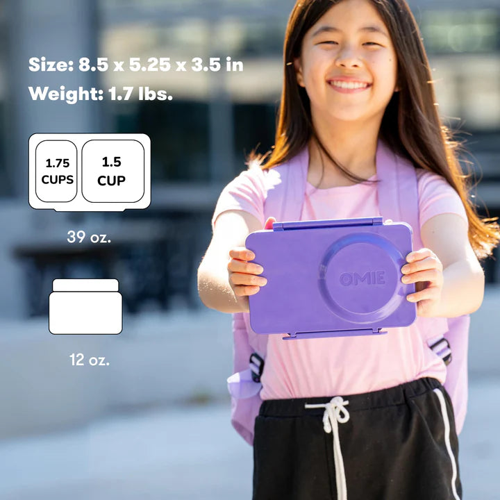 OmieBox UP | Insulated Bento Lunch Box | Galaxy Purple