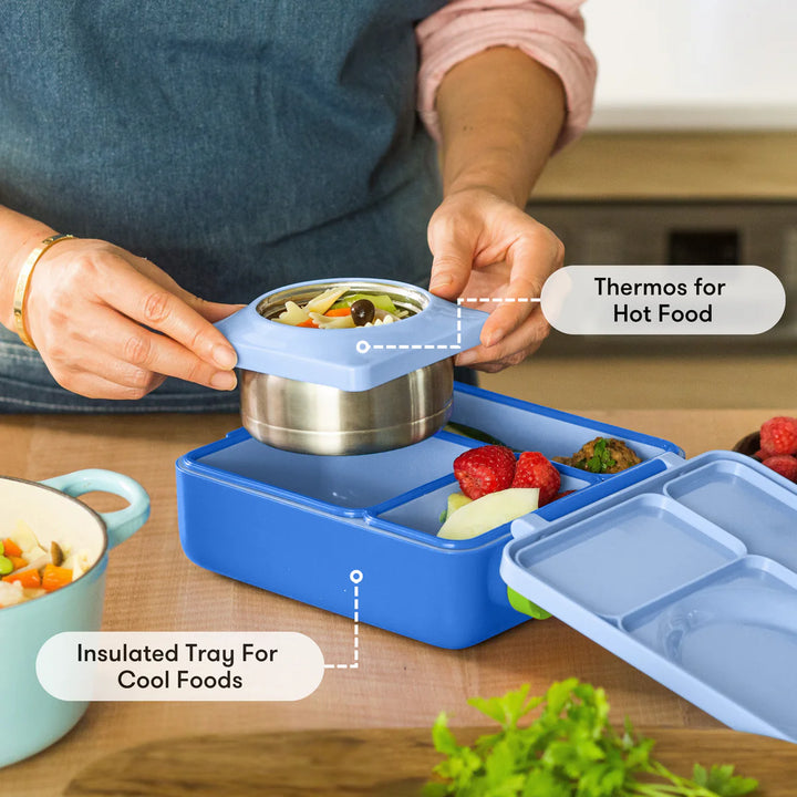 OmieBox  | Insulated Bento Lunch Box | Sea Blue
