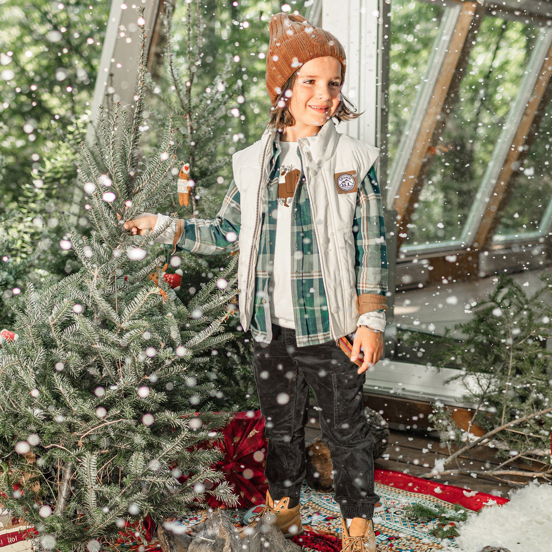 Souris Mini | Slim Fit Velvet Cargo Pant | grey