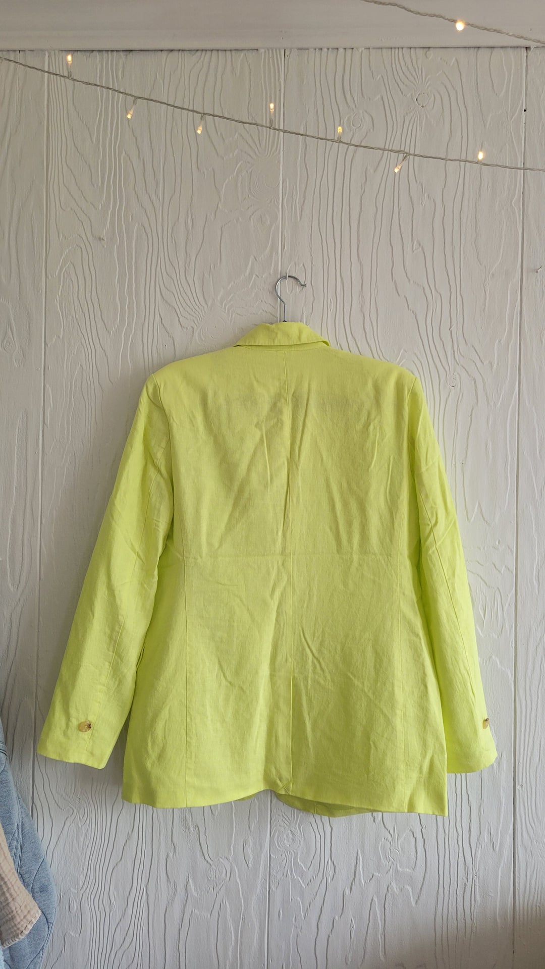 Steve Madden | Linen On The Edge Blazer | sunny lime