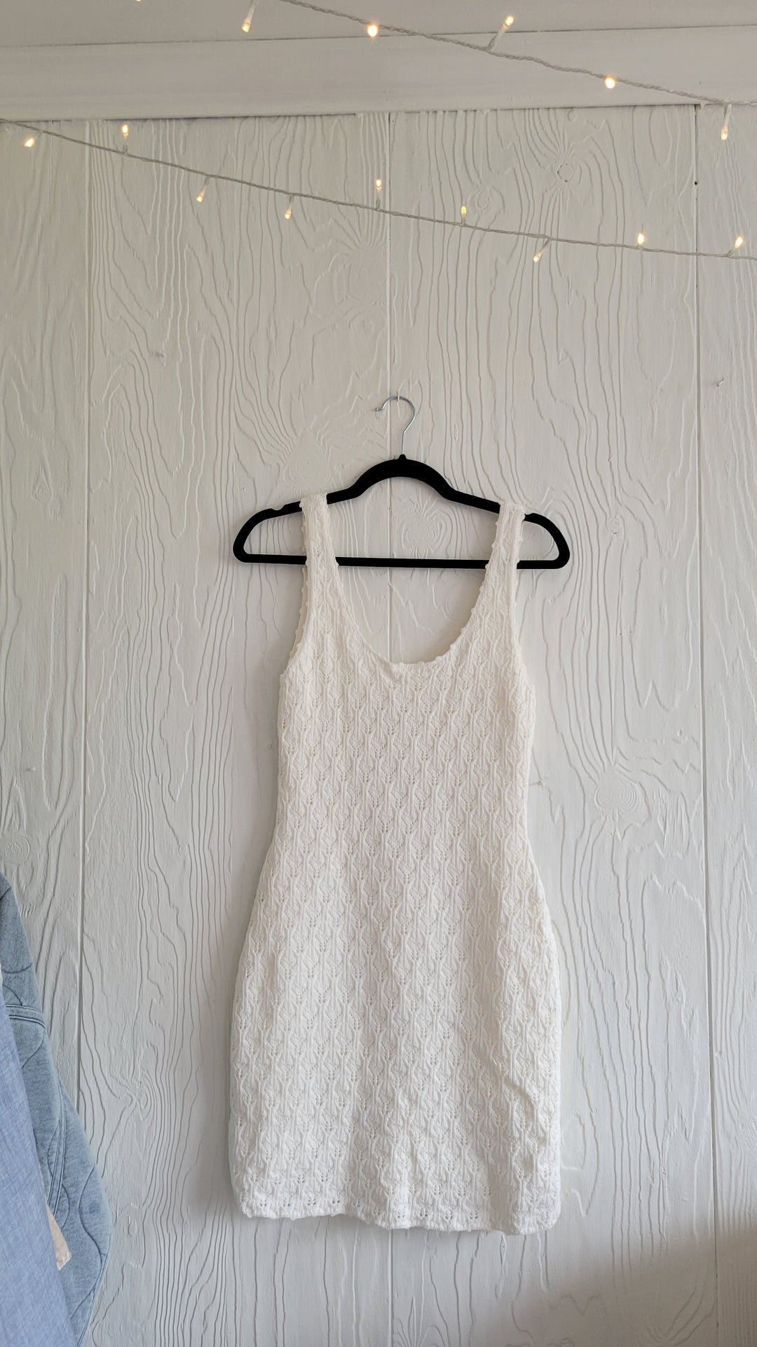 Steve Madden | Nookie Crochet Mini Dress- Ivory