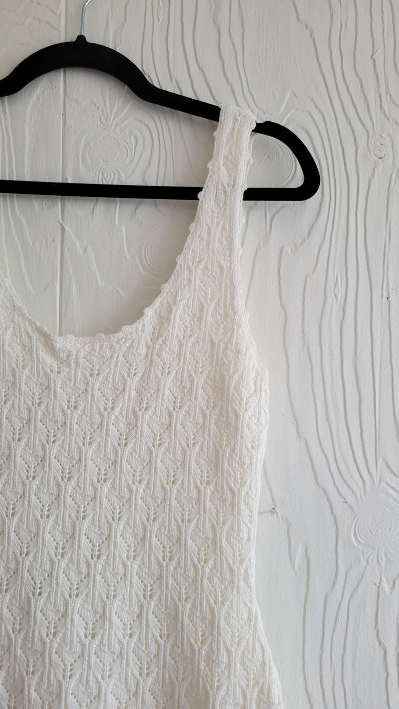 Steve Madden | Nookie Crochet Mini Dress- Ivory
