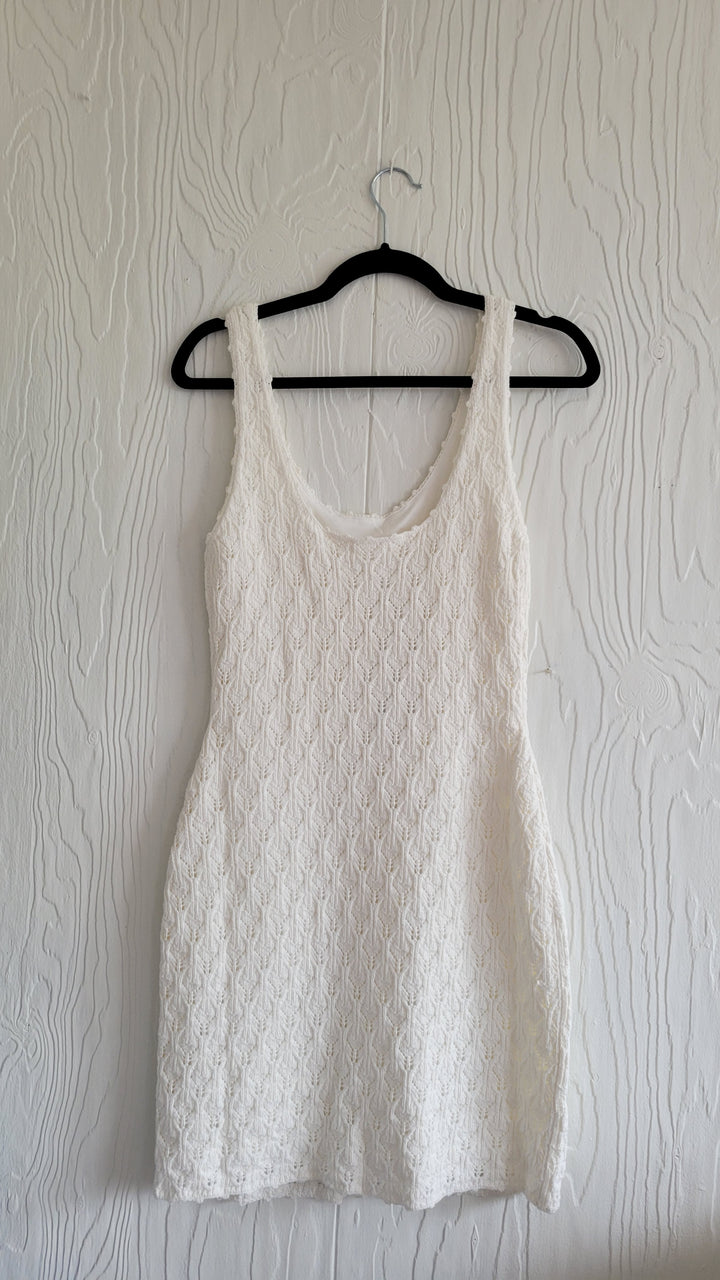 Steve Madden | Nookie Crochet Mini Dress- Ivory