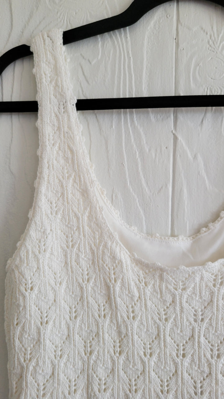 Steve Madden | Nookie Crochet Mini Dress- Ivory