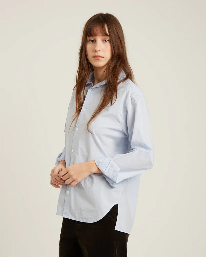 NAIF | DIERNA COTTON SHIRT | pale blue