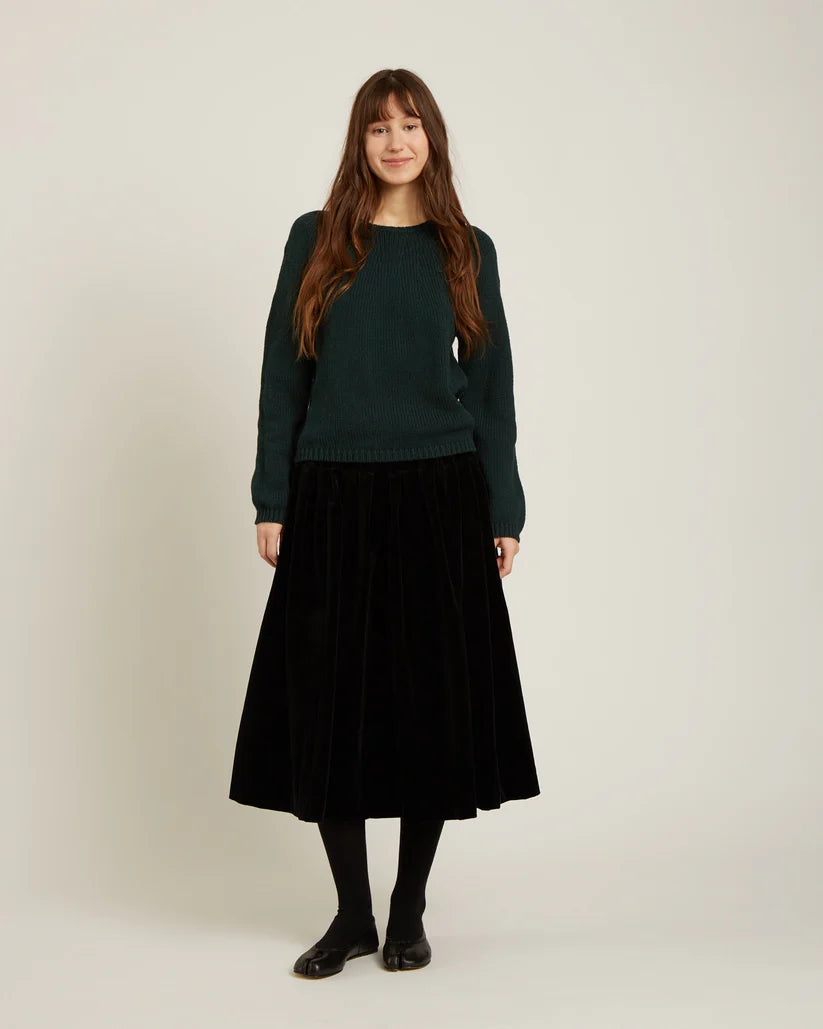 NAIF |  ALLIONA COTTON & CASHMERE SWEATER | forest green