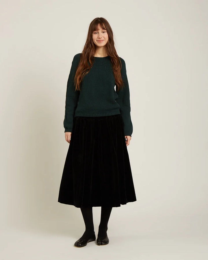 NAIF |  ALLIONA COTTON & CASHMERE SWEATER | forest green
