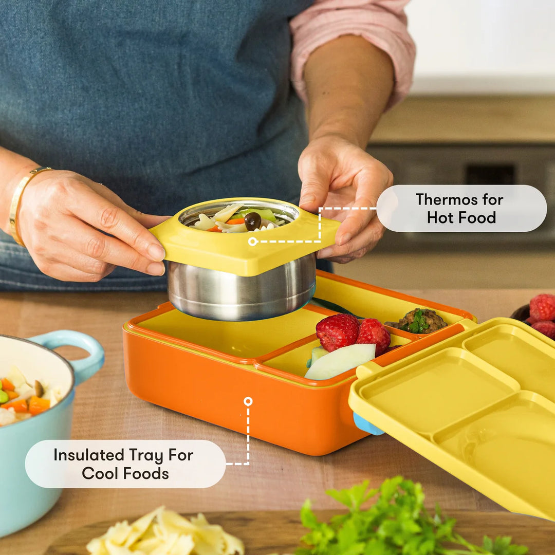 Omiebox | Insulated Bento Lunch Box | Sunshine Yellow