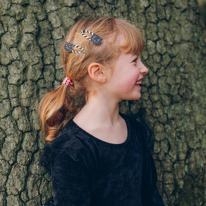 Stripy Cat Hair Clips