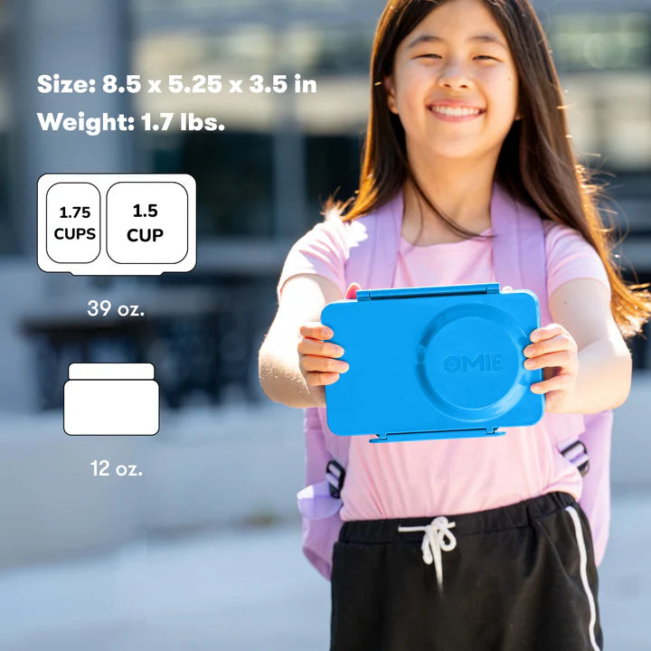 OmieBox UP | Insulated Bento Lunch Box | Cosmic Blue