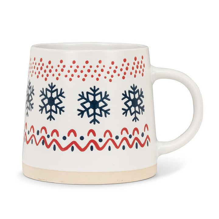 Wide Base Mug | nordic pattern