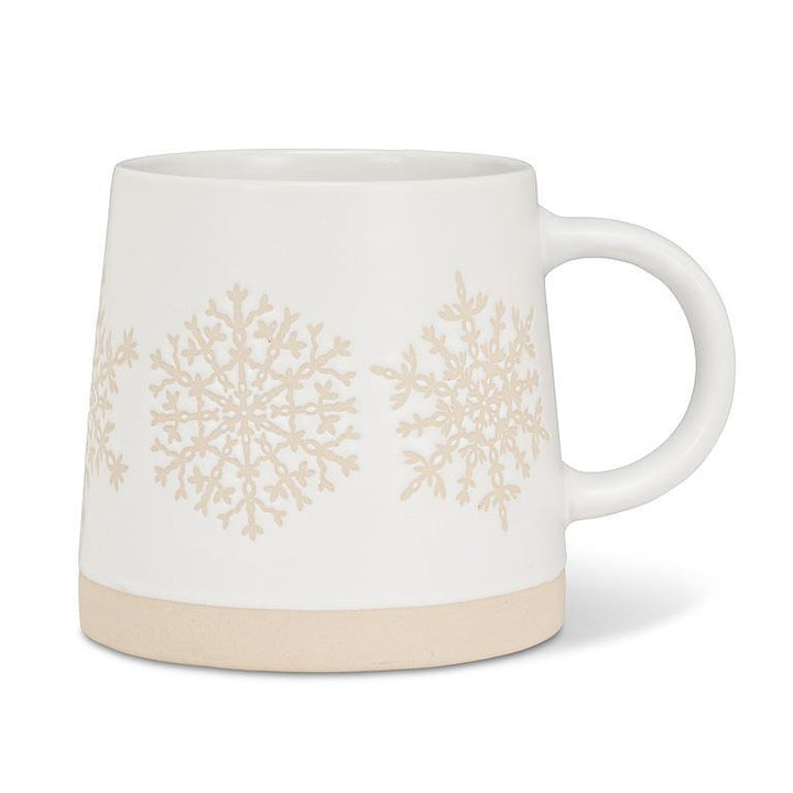 Wide Base Mug | snowflake row