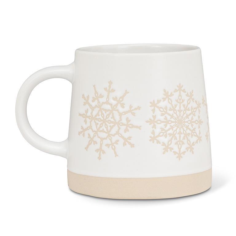 Wide Base Mug | snowflake row