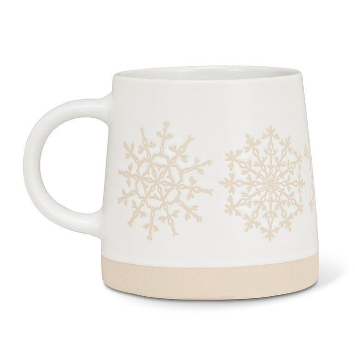 Wide Base Mug | snowflake row