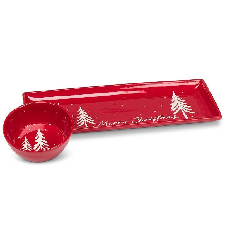 Merry Christmas Rectangle Platter