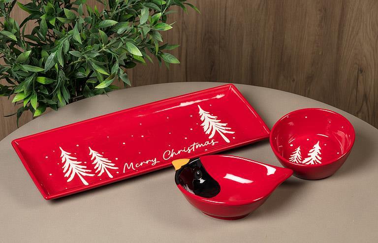 Merry Christmas Rectangle Platter
