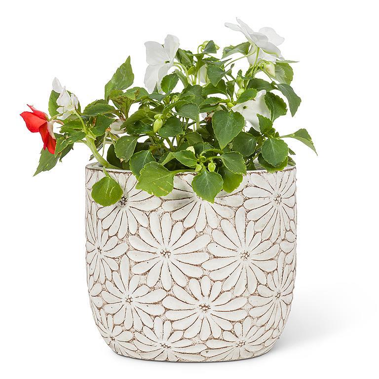 Medium Round Daisy Planter