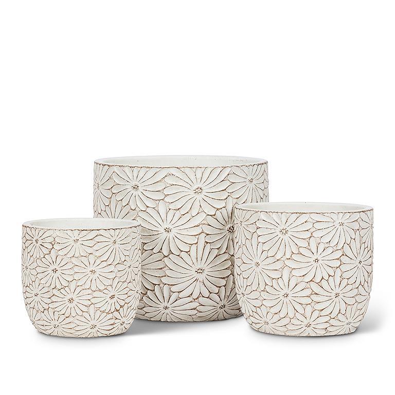 Small Round Daisy Planter