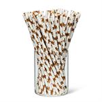 100ct Paper Straws | Gingerbread Men