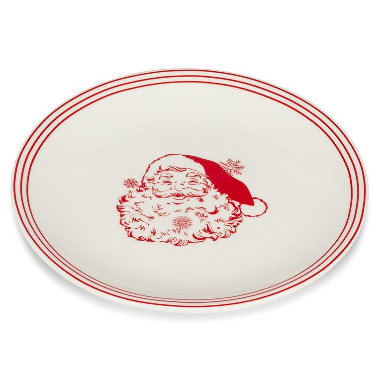 Vintage Style Santa Small Plate