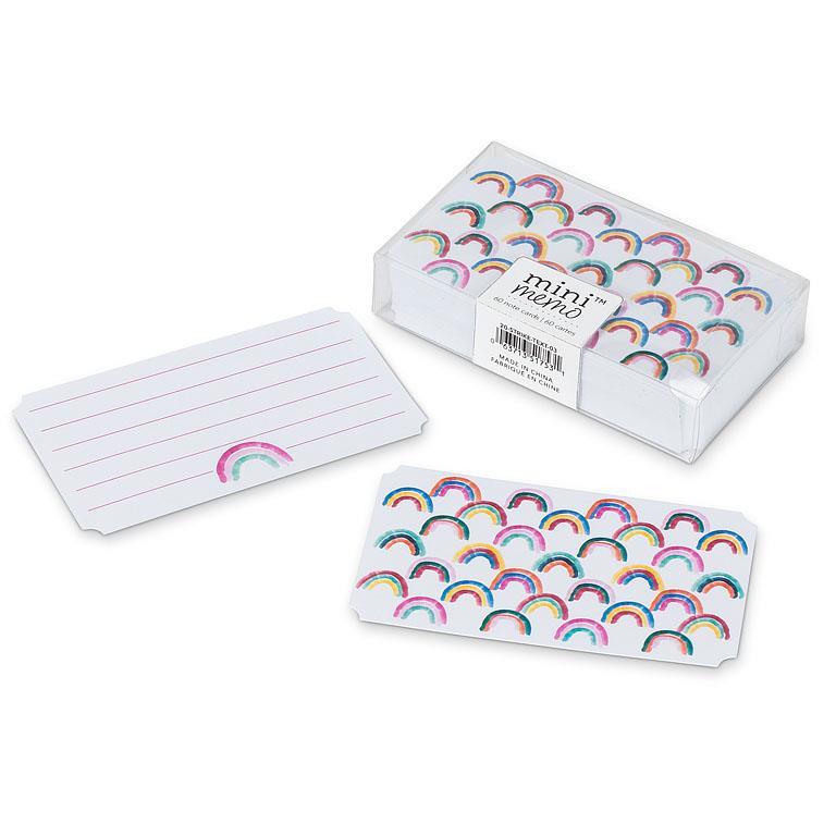 Rainbow Mini Note Cards - 50 Pieces