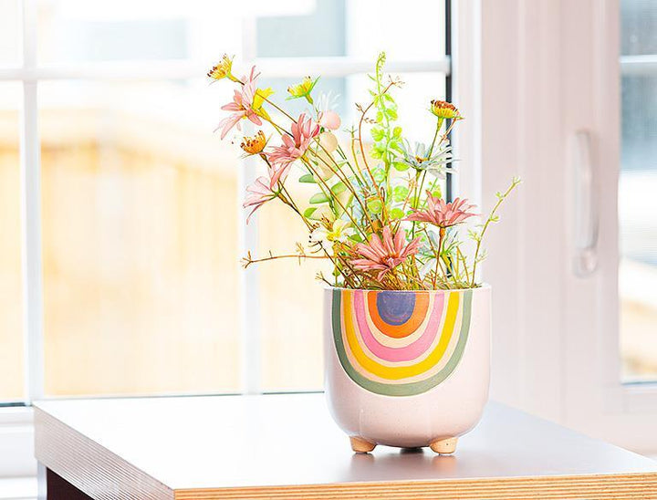Large Rainbow Planter with Legs