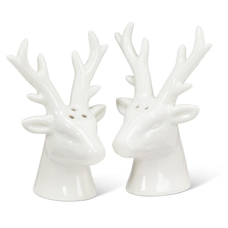 Simple Stag Head Salt & Pepper Shakers
