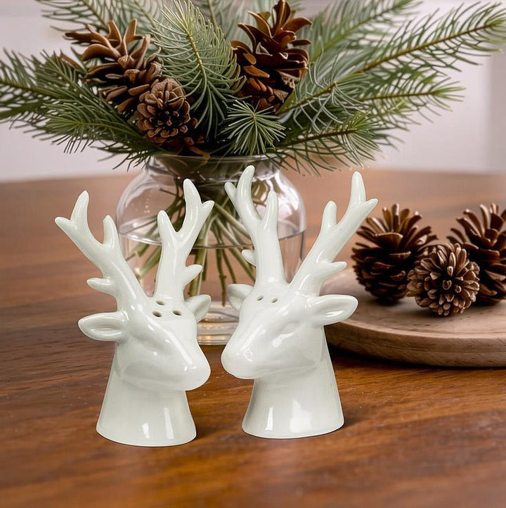 Simple Stag Head Salt & Pepper Shakers