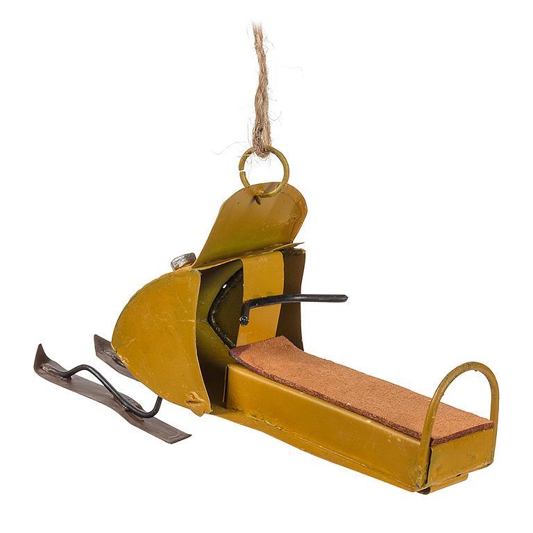 Ornament | Yellow Snowmobile