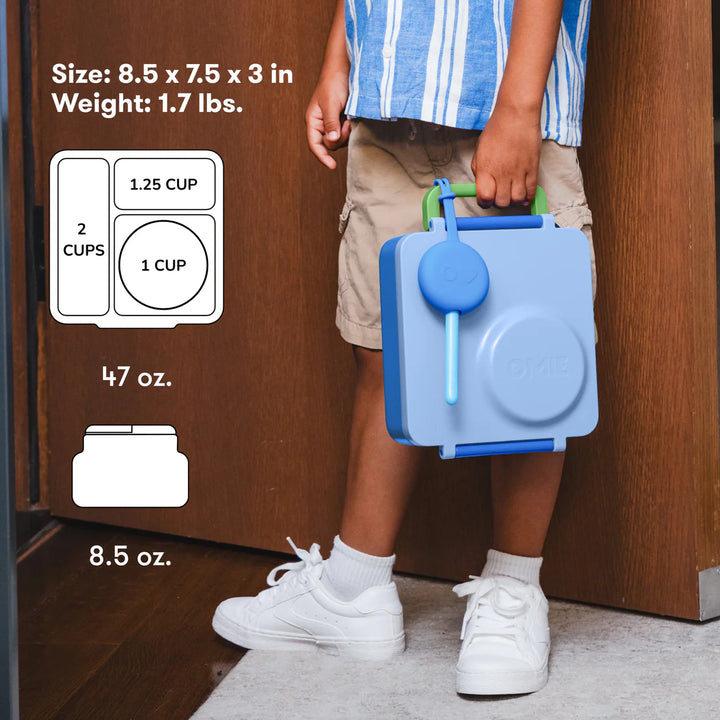 OmieBox  | Insulated Bento Lunch Box | Sea Blue
