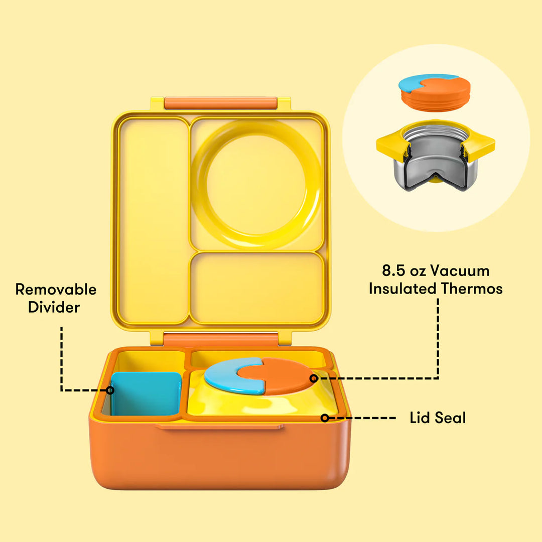 Omiebox | Insulated Bento Lunch Box | Sunshine Yellow