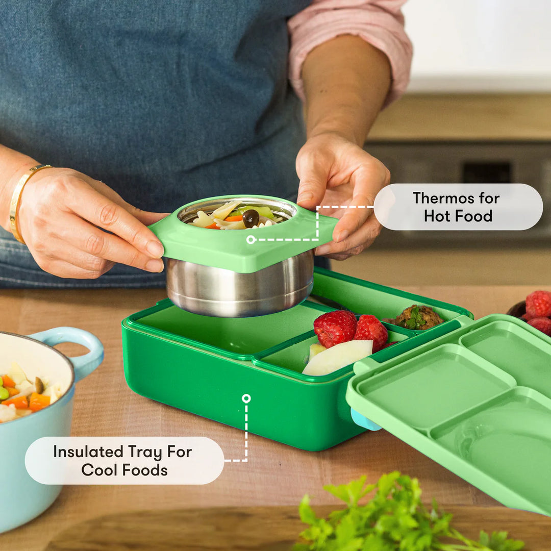 OmieBox  | Insulated Bento Lunch Box | Apple Green