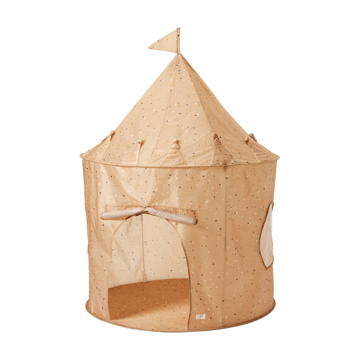 Recycled Fabric Play Tent Castle - Prints: Terrazzo Clay