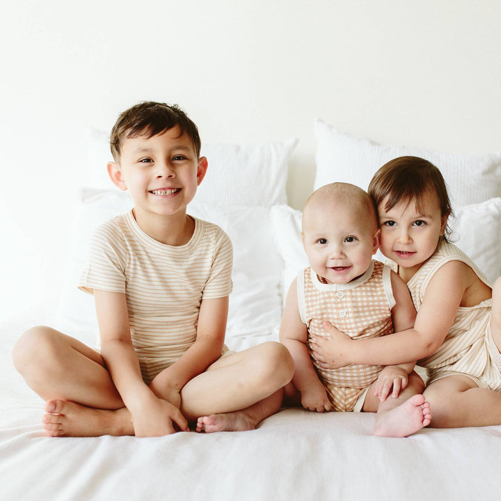 All Day Biker Set - Dune Stripe