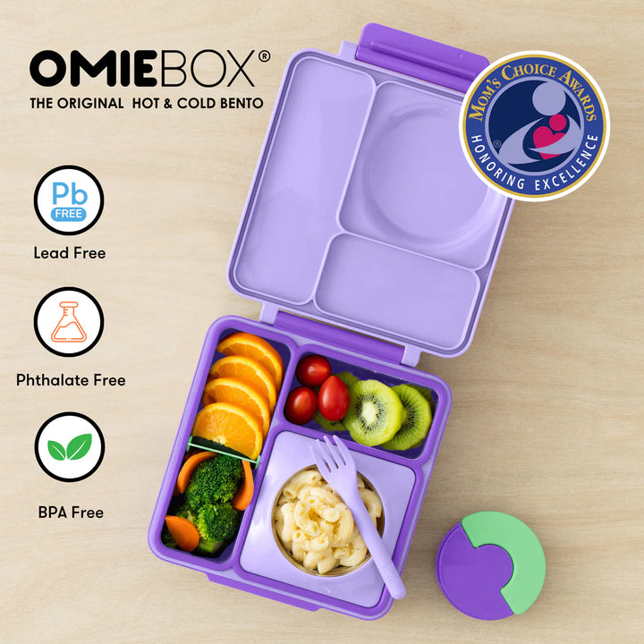 OmieBox  | Insulated Bento Lunch Box | Lilac Purple