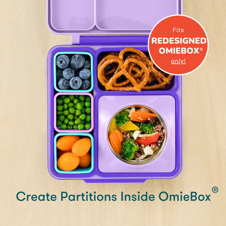 OmieDip Dip Container Set | Pink / Teal