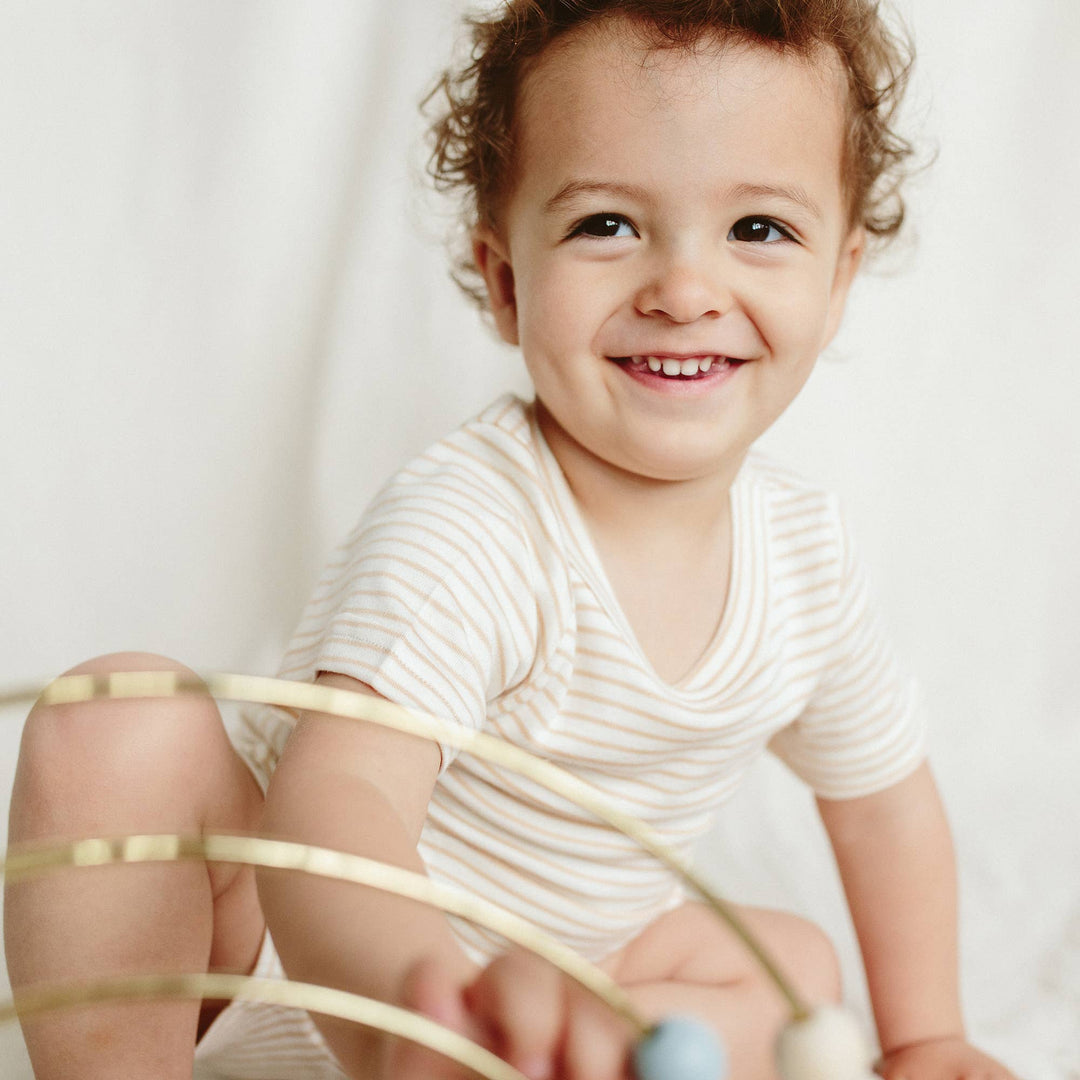 All Day Biker Set - Dune Stripe